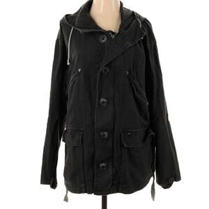 Free People Joshua Tree Small Dark Grey Black Coat Jacket